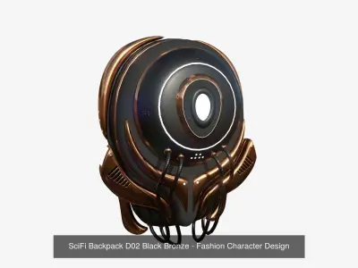 10 SciFi Backpack D Collection - Fashion Character Design