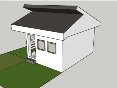 Modern Small House  Architectural 3D Model for Visualization 3D model