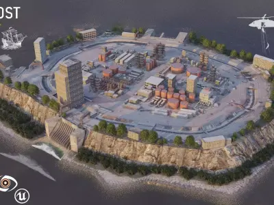 ISLAND OUTPOST 3D model