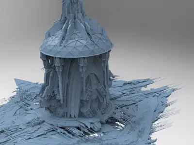 Scorpion Spector arena dome 3D model