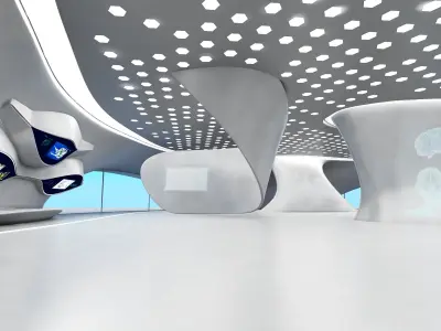  Futuristic Exbition Exterior and Interior 