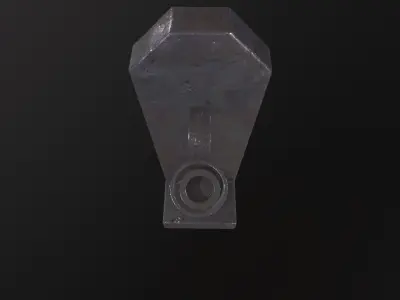 Torch Holder 3D Model Low-poly 3D model