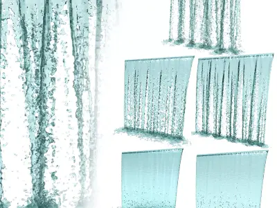 5 Waterfall Collection 3D model