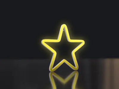 Neon Lights Low-poly 3D model