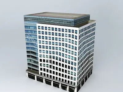 50 Bank Street, London Free 3D model