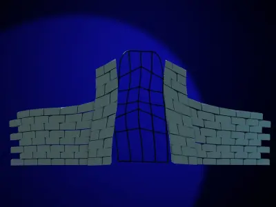 the house of jack squeleton Low-poly 3D model