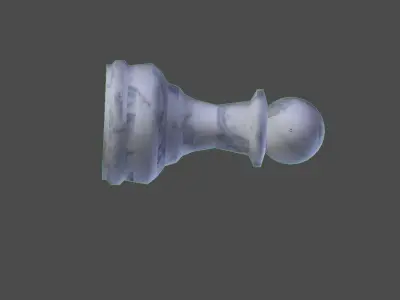 Simple model marble chess piece Free 3D print model
