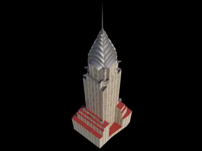 Chrystler Building - NYC Low-poly 3D model
