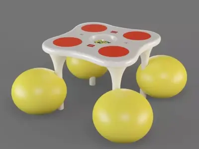 Lego Table 3D model