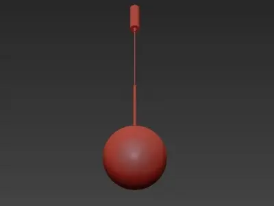 Bolle ball hanging from ceiling 3D model