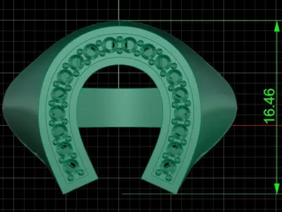 Jewelry ring 220 3D print model