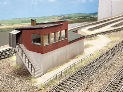 BUILD-0036 SJ Signal tower Gothenburg North in H0-scale 3D print model