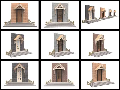 Door Roof Collections 3D model