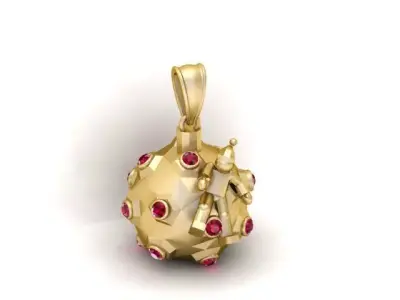 Man with Astronaut Pendant 3D Printable Model 3D print model