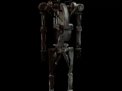 Robot model sci-fi 3D model
