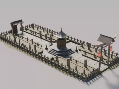 Traditional Japanese House 8 3D model