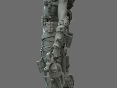 Largin - Female Hunter 3D model