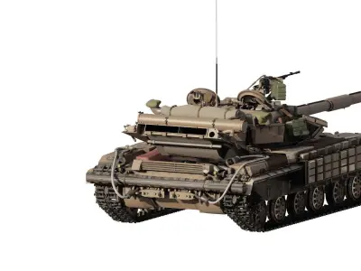 T-64 Main battle tank 3D model