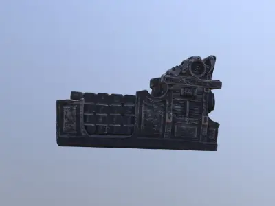 Typewriter Coaster Holder 3D model