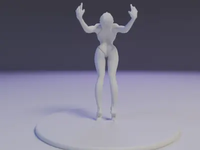 bronze ballerina 3D print model