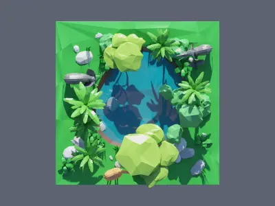 land 29A Low-poly 3D model