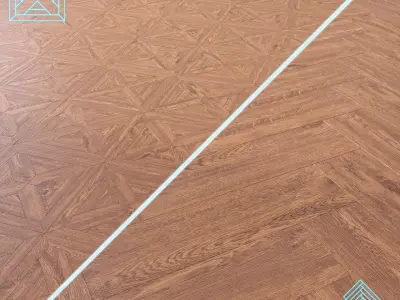 Parquet - Laminate - Wooden floor 2 in 1 Low-poly 3D model 140