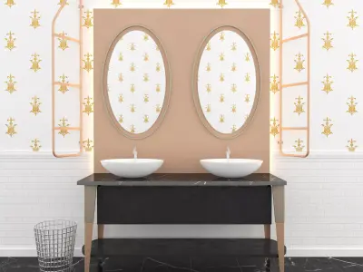 Sink Scavolini washbasin 3D model