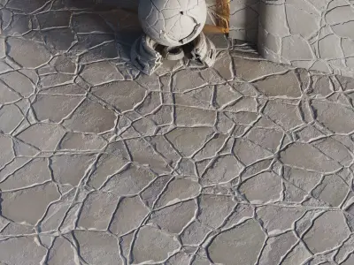 No10 Slate Floor Stone - PBR - 4K - PNG - Seamless Texture