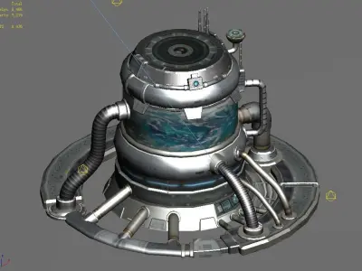 Machinery - Spacecraft - Functional Objects 02 3D model