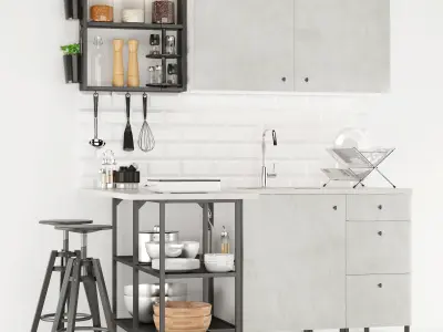 Kitchen IKEA ENHET 3D model