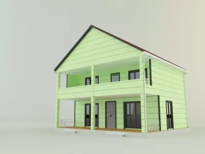 model houses 11 3D model