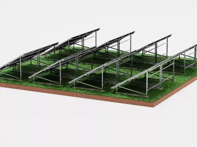 -Solar Farm V3- 3D model