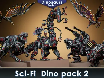 Sci-Fi Dinosaurs pack 2