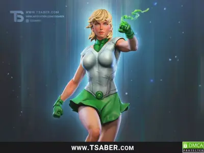 Arisia - Green Lantern 3D print model