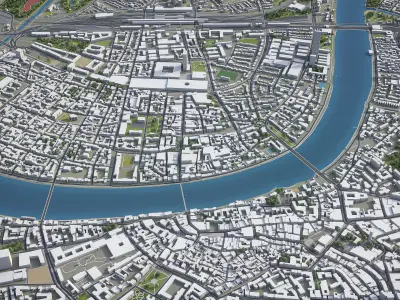 Basel Low-poly 3D model