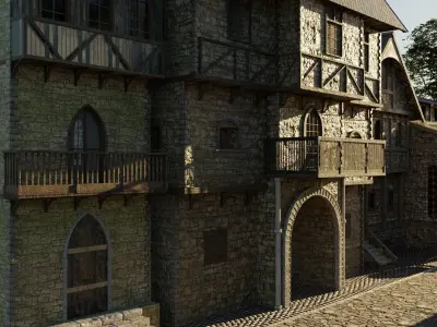 Medieval City 3D model purchase