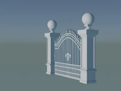 Medieval Castle Gate 3D print model order
