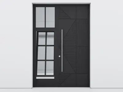 Aluminium door 266 3D model