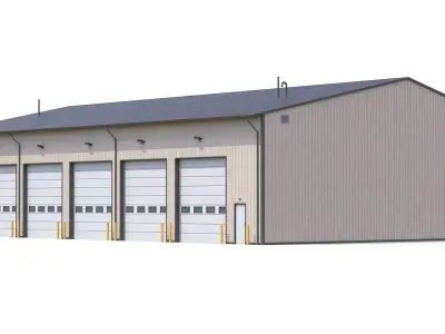 Industrial Building 45 PBR Low-poly 3D model