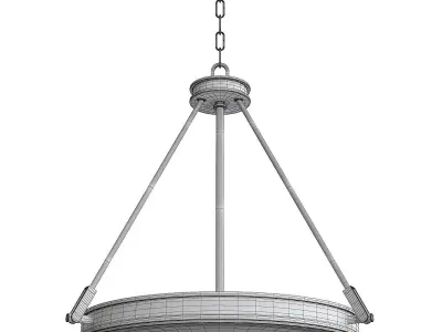 Collier Pendant Light Low-poly 3D model