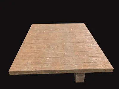 Medieval Floor V03 Low-poly 3D model