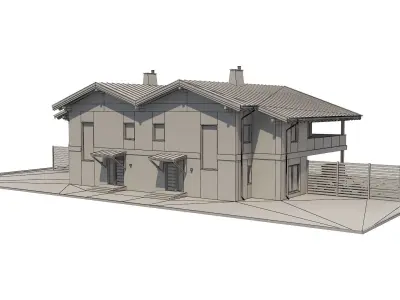 Chalet House 5 3D model