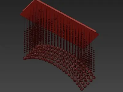 Wave chandelier 3D model