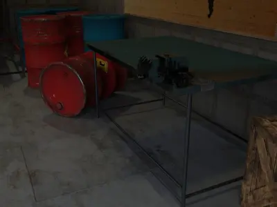 Pipes barrel Low-poly 3D model Low-poly 3D model