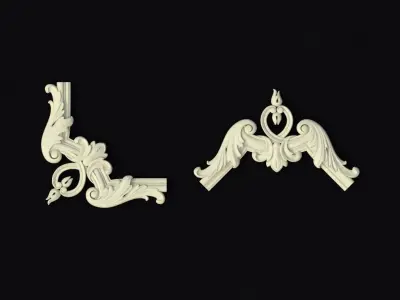 Decor for furniture doors 3D model