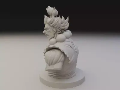 Bust Akuma Street Fighter 3D print model