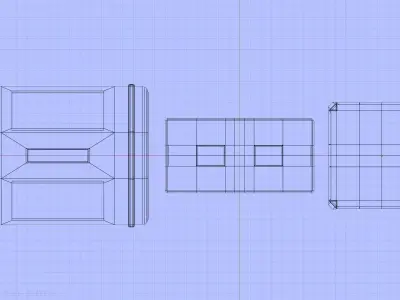Sci-Fi Crate Pack 1 Low-poly 3D model