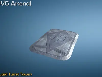 Guard turret tower - HQ Low-poly 3D model