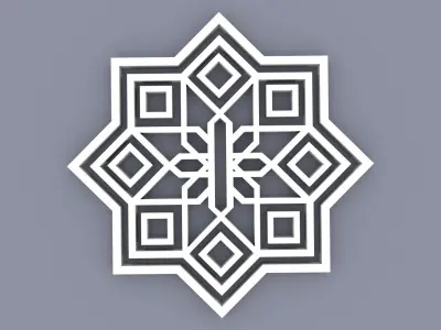 Asian Ornament pack 3D model