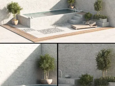 Swimming Pools Your Backyard 01 3D model